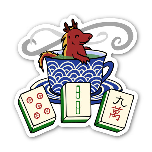 Mahjong Tea Dragon Sticker